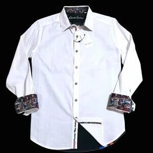 Robert Graham Carpe Diem Racing Graphic Back Long Sleeve Shirt NWT $258